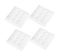 Didiseaon 4 Piezas caja de recarga de sombra de ojos envases vacios de sombra de ojos maquillaje magnético rubor para las mejillas envases de bálsamo labial envase de colorete recargable