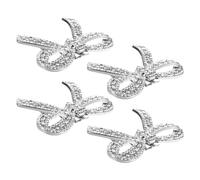 Didiseaon 4 Piezas Clip para Zapatos con Piedras Brillantes Desmontable de Hebillas Decorativas para Tacones y Sandalias de Boda Accesorios Brillantes para Mujer