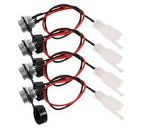 Didiseaon 4 Piezas Conjunto Conectores Puerto Carga para Bicicleta Eléctrica y Moto Eléctrica Repuesto USB Fácil Instalación Duraderas para Scooter Eléctrico y Eléctrico