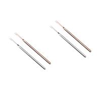 Didiseaon 4 Piezas cucharas portátiles para los oídos Cucharilla de oído hisopo de limpieza de oídos selección de cera para los oídos orejeras de metal removedor de cera del oído