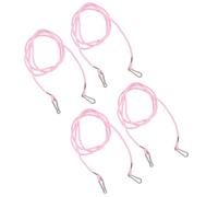 Didiseaon 4 Piezas Cuerda Antipérdida para Guantes Uds Correa para Mitones de Esquí Soporte Portátil para Guantes con Cierre Seguro Color Rosa