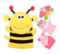 Didiseaon 4 piezas de Baño Exfoliantes para Manoplas Portátiles con Adorables Diseños de Animales Esponja para Limpiar y Masajear la Piel Ducha y Baño