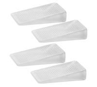Didiseaon 4 Piezas de Calzas Niveladoras Grandes de Caucho para Muebles y Electrodomésticos, Cuñas Ajustables para Patas de Mesa, Sillas y Refrigerador, Antideslizantes para Suelos