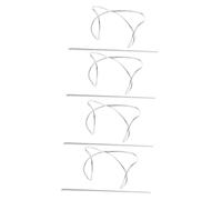 Didiseaon 4 Piezas De Horquilla De Metal Curvada Accesorios Para El Cabello Plateados Horquilla Para El Cabello Palos Para El Cabello Para Moños Puños De Pelo Plateados Clips Para Moño