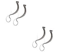 Didiseaon 4 Piezas extensiones de cabello peluquín de verdad postizo largo Pelo RIZADO color real peluca extension del pelo extensión de pelo liso invisible Pedazo de cabello plancha de pelo