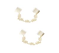 Didiseaon 4 Piezas hair topper Peine dorado peine de pelo de mujer peineta de boda accesorios para el cabello de novia peine de pelo con borlas moda coreana La cadena De las mujeres