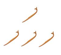 Didiseaon 4 Piezas Horquilla de madera de melocotón Moño palos de pelo chino tiaras pasadores de pelo palo de pelo para niñas palos de pelo para bollos Sándalo verde Palillos Porcelana