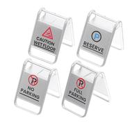 Didiseaon 4 Piezas Juguetes de Simulación de Tráfico para Señales de Tráfico Miniatura Diseño Realista y Compacto para Educación Vial y Desarrollo Motriz