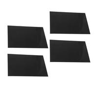 Didiseaon 4 Piezas Lámina de Aluminio Negro de 0.2mm para Grabado, Fácil de Cortar y Doblar, Adecuado para Placas Metálicas de Tarjetas de Visita y Señalización de Festivales