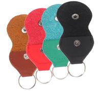 Didiseaon 4 Piezas Llavero Púa de Guitarra Bolsa para Púas de Guitarra Soporte Portátil Unidades para Viajar y Practicar Cualquier Lugar