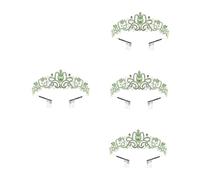 Didiseaon 4 Piezas Nupcial Princesa Decoración Diademas Para Niñas Diadema Niñas Diadema Peine Diadema Boda Paseo Tiara Accesorios Diamante Cristal Las Mujeres