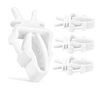 Didiseaon 4 Piezas Soporte de Alimento para Jaula de Pájaros Clips de Alimentación de Plástico Accesorios para Periquitos y Otras Aves