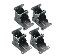 Didiseaon 4 piezas Soporte de Mesa con Bisagras de Auto Bloqueo para Muebles Negro para Reducidos y Muebles Plegables
