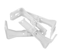 Didiseaon 4 Piezas Soportes de Pared Dobles para Riel de Cortina, Hierro | Montaje para Hogar, Compatibilidad Barra y Guía, Estabilidad Reforzada, Accesorios de Instalación
