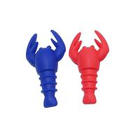 Didiseaon 4 Piezas Tapones De Botellas Tapones De Vino De Silicona Tapones De Vino De Halloween Tapón De Botella Tapón De Bebida La Langosta Bebidas Víspera De Todos Los Santos Champán