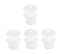 Didiseaon 4 Tapones De Fugas Para Hervidor De Agua Tapón De Sellado De Agua De Plástico A Prueba De Fugas Sellador De Tapón Para Sacos De Agua Caliente Botella Blanca A Prueba De Fugas