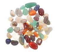 Didiseaon 40 Piezas Piedras Ágata Pulidas Coloridas para Decoración de Jarrones y Manualidades Piedras Naturales para Macetas y Pavimentación Juguete Educativo para Cumpleaños y Búsqueda