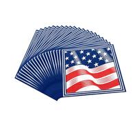 Didiseaon 40 Piezas servilleta de papel decoración fiesta organización american flag organização Decoración mesa Servilletas de papel servilletas del día de la independencia