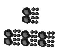 Didiseaon 40 Piezas tocados de baile redes de moño para ballet soportes para moños para el cabello de las mujeres invisible conjunto neto venda bollo relleno al vapor Perder sombrerería tela