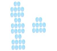 Didiseaon 48piezas De Oídos De Silicona Reutilizables Para Tinte De Cabello y De Auriculares Profesionales Impermeables Azul Cubiertas De Orejas Para Cuidado Personal y Tratamientos De