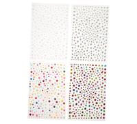 Didiseaon 4piezas Pegatinas Faciales Impermeables Con Piedras Brillantes y Perlas Adhesivos Para Maquillaje De Ojos Cabello y Uñas Festival