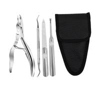 Didiseaon 4piezas Pinzas Para Uñas Para Oleectomía Kit De Manicura Con Cortaúñas De Acero Inoxidable Cortador De Uñas Para Manicura De Manos y Pies Con Estuche De Cuero Cortador De