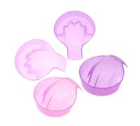 Didiseaon 4piezas Recipiente para Quitaesmalte y Remojo de Manos Cuencos para Manicura Bandeja para Remojo de Uñas para Salones de Spa