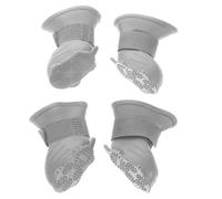 Didiseaon 4piezas Zapatos De Goma para Perros Antideslizantes Resistentes Al Agua Cómodos para
