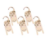 Didiseaon 5 Piezas de Letreros de Plástico para Puerta de Hotel Señal de No Molestar Colgante para Pomo Accesorios para Habitaciones Uso en Oficinas y Lugares Públicos