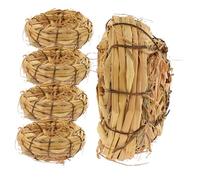 Didiseaon 5 Piezas Nido de Pájaro Decorativo de Natural Manualidades de Decoración de Jardín y Fiestas de Pascua Nido Vacío Canarios y Periquitos Único y Rústico