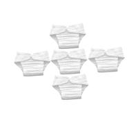 Didiseaon 5 piezas Pañales de Algodón Reutilizables para Niña Absorbentes y Transpirables Talla para Infantes de Meses Cubrepañales y Forros de Tela Lavables para Uso Diario y Viaje