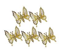 Didiseaon 5 Piezas Pinzas para el cabello para mujer rociar cerda humano neto women hair clips horquillas moño hair pin pasadores de pelo de las mujeres clips de factura planchar Golden