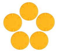 Didiseaon 5 Piezas Tapones de Plástico Amarillos para Tornillos de Toboganes Infantiles, Diámetro Interior 3,1cm, Fácil Montaje, Accesorios para Toboganes de Interior