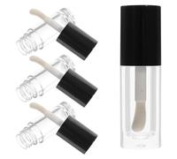 Didiseaon 5 Uds Tubo De Brillo De Labios Cuerno De Unicornio Tubos De Bálsamo De Labios Elásticos Brillo De Labios Transparente Vacío Botellas De Bálsamo De Labios Recargables Brillo De