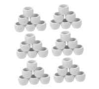 Didiseaon 50 Macetas En Miniatura para Paisajismo Minimacetas para Suculentas Decoración De Macetas para Bonsái Manualidades para Casa De Muñecas Macetas Únicas De Plástico Blanco