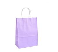 Didiseaon 50 Pcs bolsas de venta por menor bolsas kraft bags shopper bag para tiendas bolsos shopper bolsa de kraft Violet