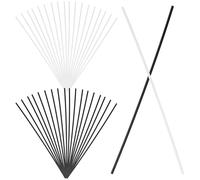 Didiseaon 50 Puntos Laterales para Guitarra, Accesorios de Música Duraderos, Tamaño 1.5 Mm, Color Negro y Claro, Kit de 50 Piezas para Diapasón, Suministros Musicales para Guitarra Acústica