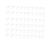 Didiseaon 500 Piezas Punta de uñas de flor de ciruelo uñas postizas gel uñas decoración uñas impresionar dedo del pie herramientas de arte de uñas accesorio de salón de uñas el plastico