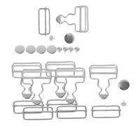 Didiseaon 6 Juegos Hebillas de Metal para Overol y Pantalón, Ajuste Fácil