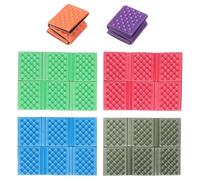 Didiseaon 6 Piezas Almohadilla Plegable para Picnic Colchoneta Ligera Portátil para Asiento y Rodillas Resistente al Agua para Actividades al Aire Colores Surtidos