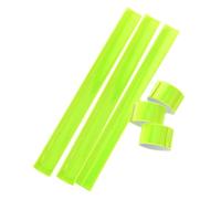 Didiseaon 6 Piezas Banda Reflectante para Ciclismo Pulsera de Alta Visibilidad para Bicicleta y Actividades Color Verde la Seguridad Color Aleatorio Color Aleatorio