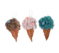 Didiseaon 6 Piezas bola de baño de helado esponja de baño azul bañera para bebe chica esponjas bola de esponja exfoliante esponja absorbente limpio tina herramienta lavado de cuerpo Perder