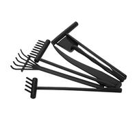 Didiseaon 6 Piezas Conjunto de Mini Rastrillos de Jardín Zen para Meditación Herramientas de Plástico Ligero y Portátil Accesorios para Bandejas de Arena y Decoración de Escritorio