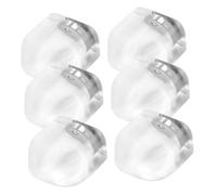 Didiseaon 6 Piezas de Pared para Pomos de Puerta Topes de Piso Transparentes de Silicona Imán Fuerte Autoadhesivo Absorbente de Reutilizable para y Oficina