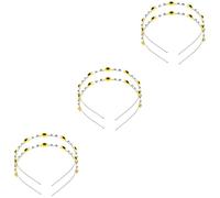 Didiseaon 6 Piezas diadema de flores de sol diademas de girasol para niñas adorno para el cabello tiara diadema decorativa diadema de mujer Metal Decorar tocado de flores Perder venda