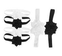 Didiseaon 6 Piezas Diadema Hecha a Mano Diademas con Flores Suaves para Niñas Cinta Floral Accesorios de Cabello para Bebés Recién Nacidos Regalos para Su Primer Cumpleaños