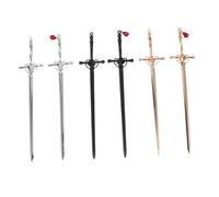 Didiseaon 6 Piezas Horquillas Metálicas Estilo Chino Retro para Mujer Acabado Metálico Duradero Accesorio Versátil para Peinados con Volumen para Diario y Ocasiones Especiales