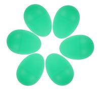 Didiseaon 6 Piezas Huevo de arena del instrumento musical orff huevo de maracas batidor de huevos manual huevo musical juguetes musicales preescolares huevos de percusión el plastico Verde