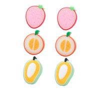 Didiseaon 6 Piezas Jabón corporal de frutas fregador de baño para niños esponja de baño esponjas esponja para lavar toalla de baño de dibujos animados tómate un baño productos de baño