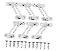 Didiseaon 6 Piezas Limitador de Ventana de Acero Inoxidable Restrictor Seguro para Ventanas Abatibles Izquierda y Derecha Fácil Instalación para Hogar y Oficina Protección contra Daños y